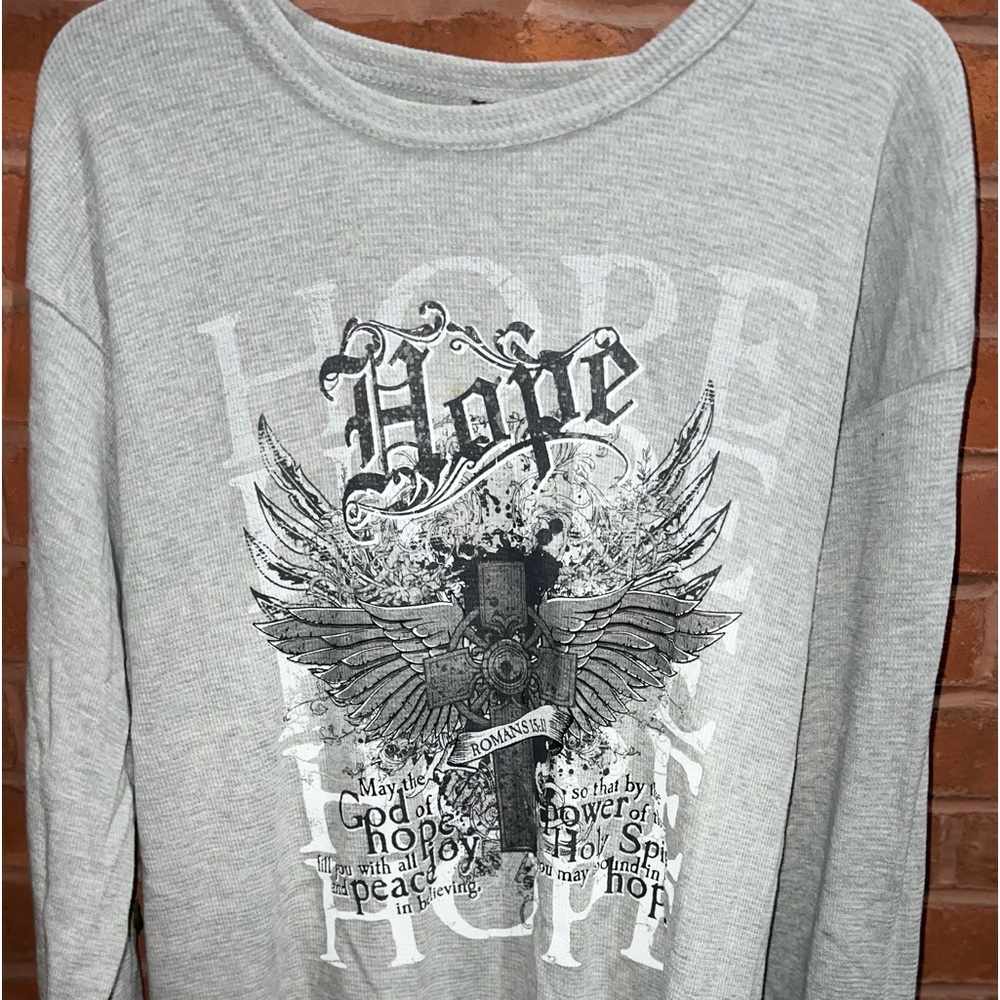 “Hope” gray shirt XL